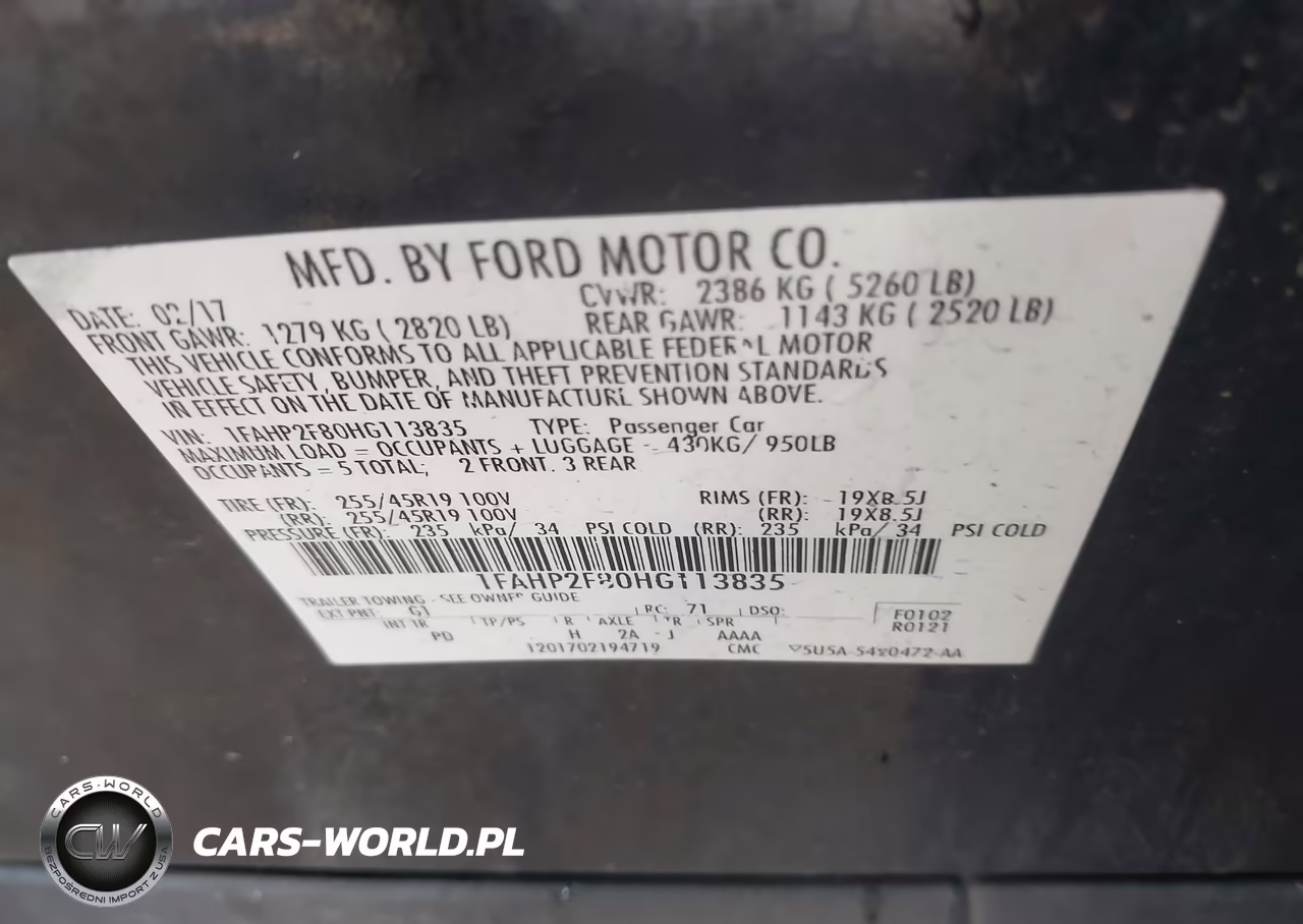2017 Ford Taurus Limited VIN:1FAHP2F80HG113835 - 9