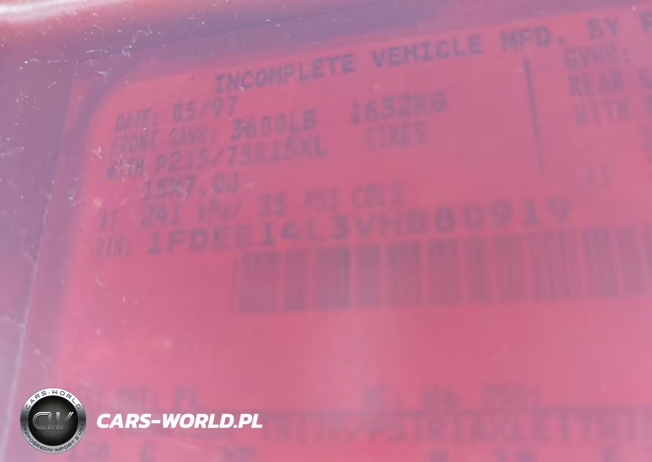1997 Ford Econoline Standard VIN:1FDEE14L3VHB80919 - 9