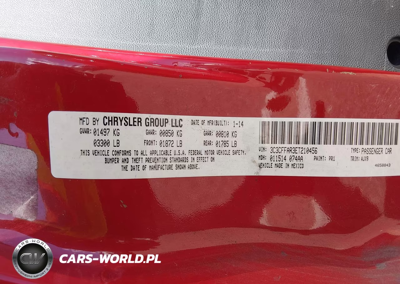 2014 Fiat 500 Pop VIN:3C3CFFAR3ET210456 - 9