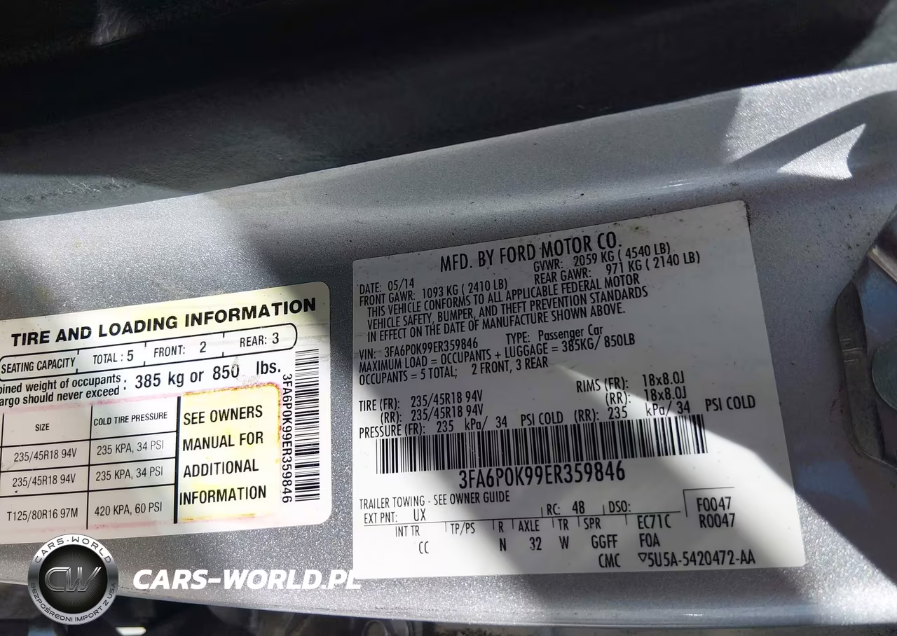 2014 Ford Fusion Titanium VIN:3FA6P0K99ER359846 - 9