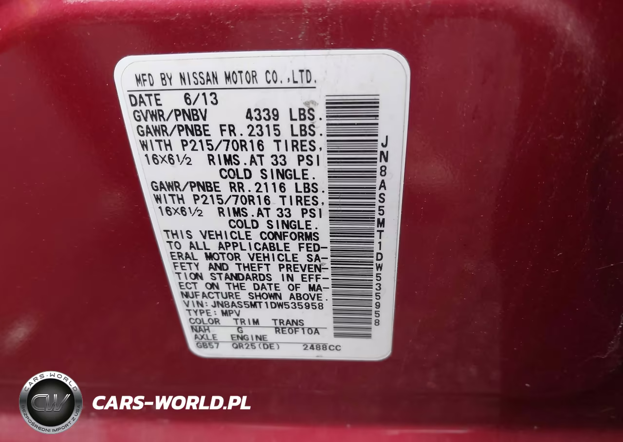 2013 Nissan Rogue S VIN:JN8AS5MT1DW535958 - 9
