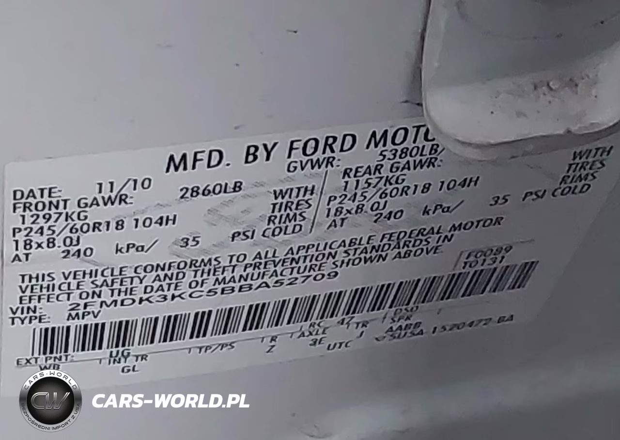 2011 Ford Edge Limited VIN:2FMDK3KC5BBA52709 - 9