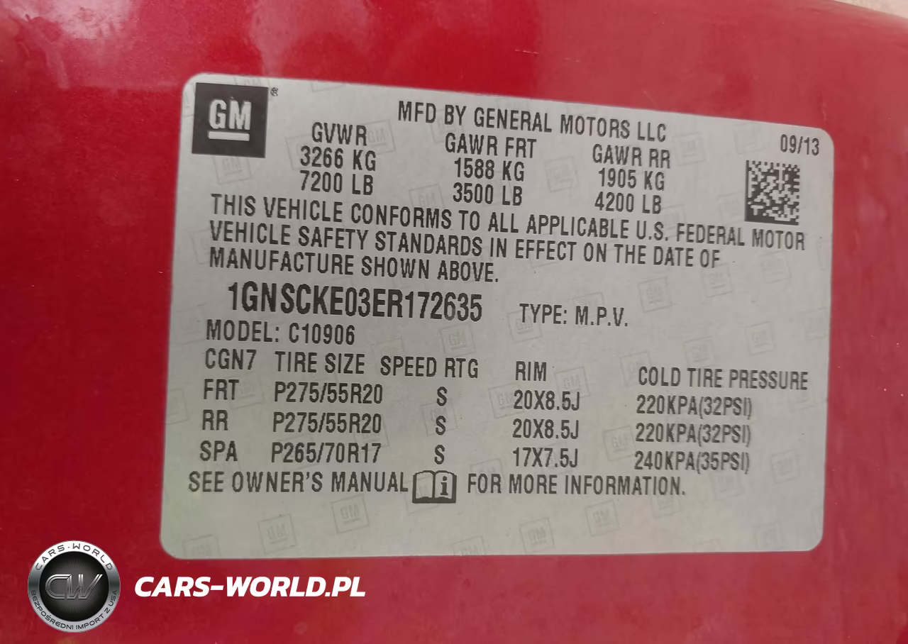 2014 Chevrolet Suburban Ltz VIN:1GNSCKE03ER172635 - 9