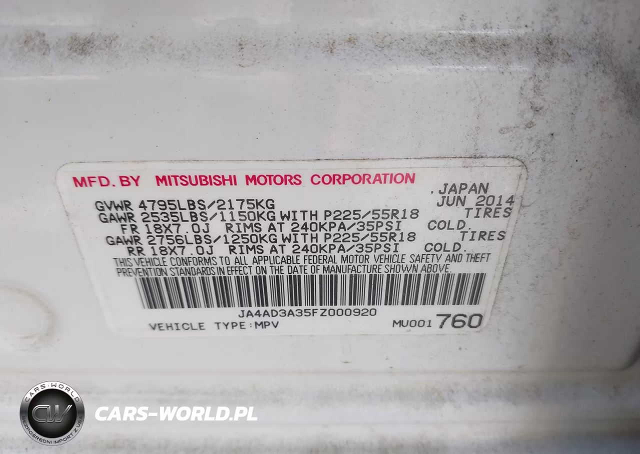 2015 Mitsubishi Outlander Se VIN:JA4AD3A35FZ000920 - 9