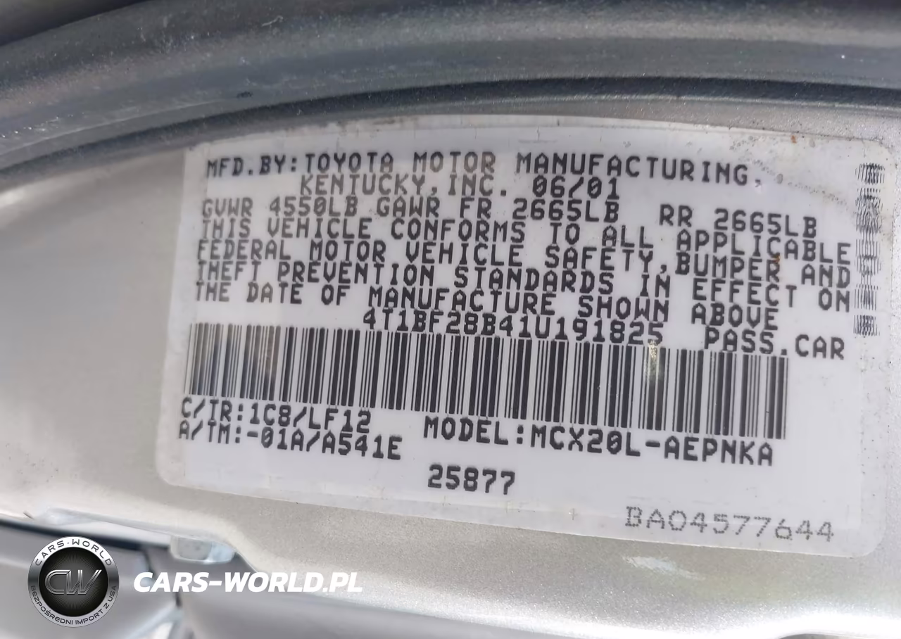 2001 Toyota Avalon Xl-Xls VIN:4T1BF28B41U191825 - 9