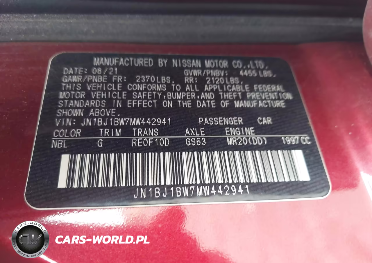 2021 Nissan Rogue Sport Sv Awd Xtronic Cvt VIN:JN1BJ1BW7MW442941 - 9