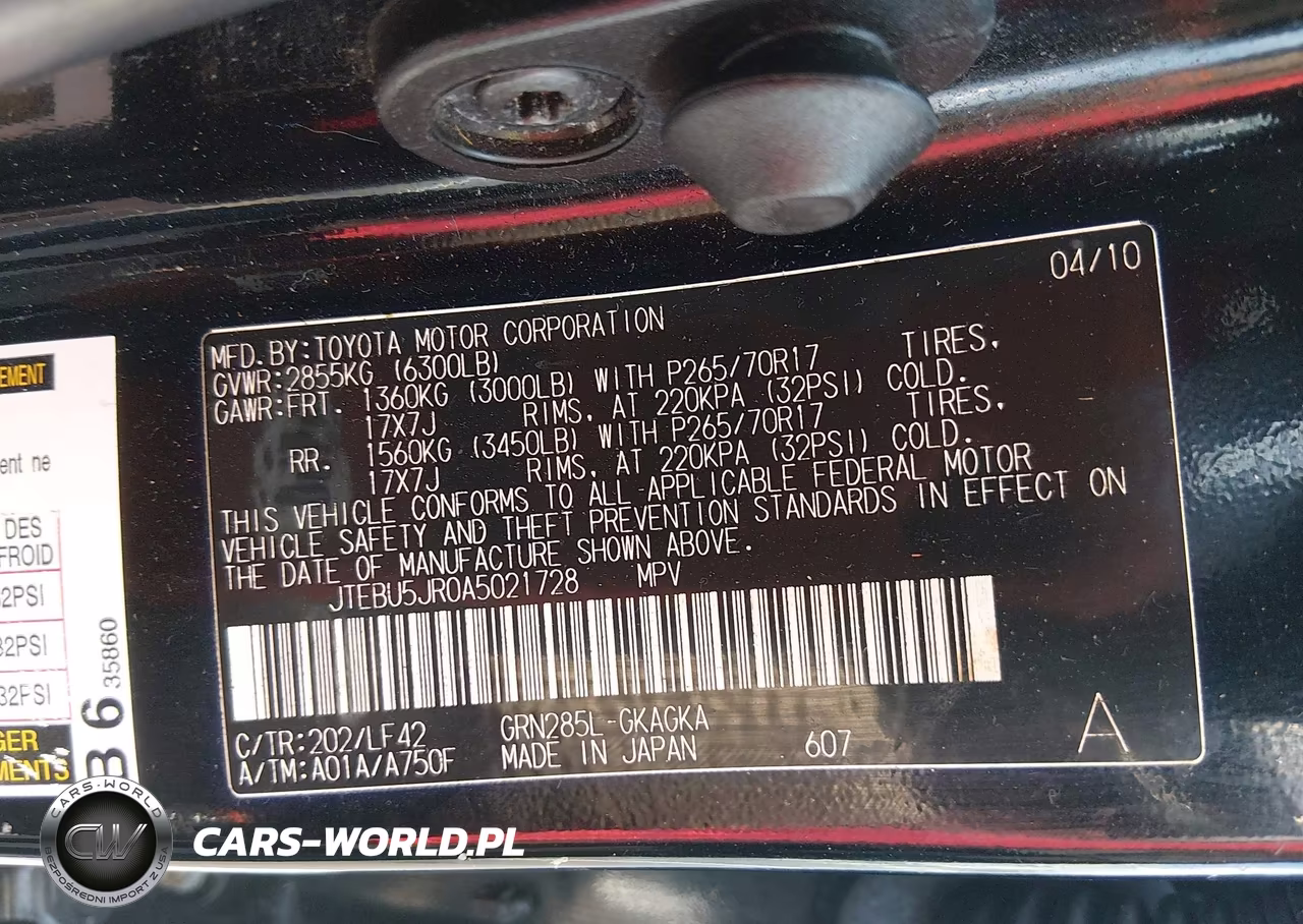 2010 Toyota 4Runner Sr5 V6 VIN:JTEBU5JR0A5021728 - 9