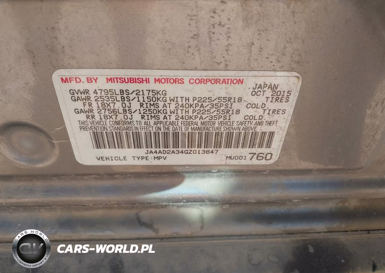 2016 Mitsubishi Outlander Es VIN:JA4AD2A34GZ013847 - 9