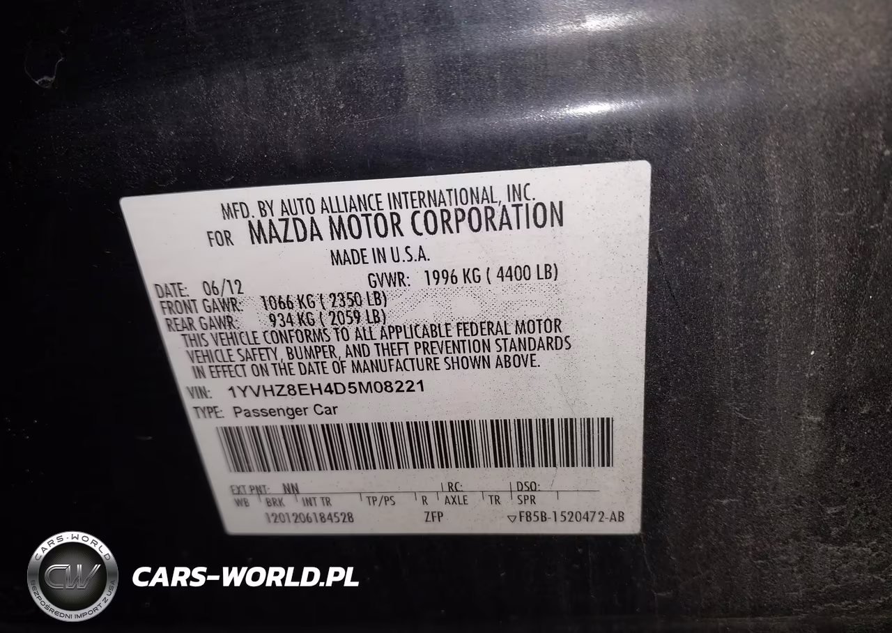2013 Mazda Mazda6 I Touring Plus VIN:1YVHZ8EH4D5M08221 - 9