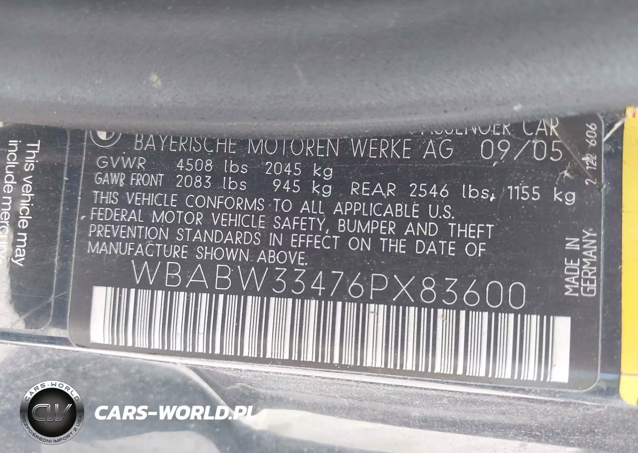 2006 BMW 325Ci VIN:WBABW33476PX83600 - 9