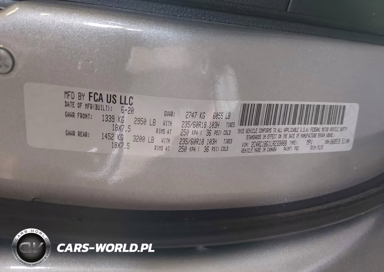 2020 Chrysler Pacifica Touring L VIN:2C4RC1BG1LR233068 - 9