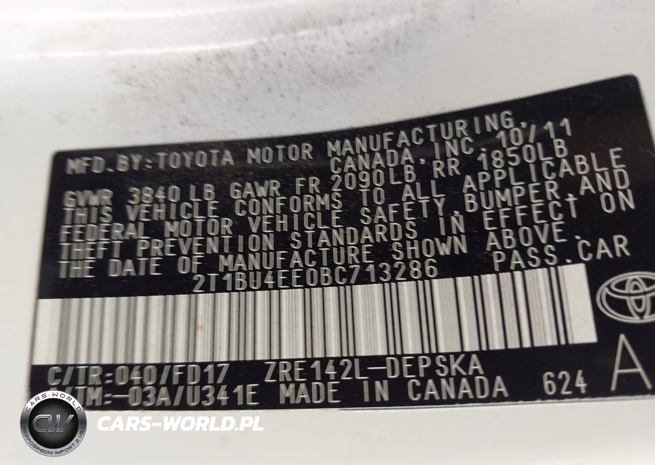 2011 Toyota Corolla S VIN:2T1BU4EE0BC713286 - 9