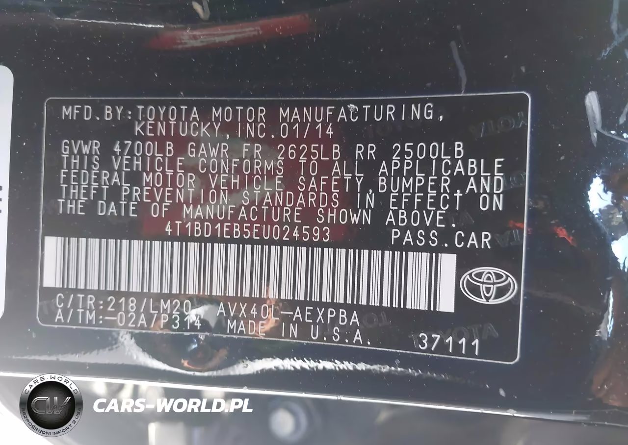 2014 Toyota Avalon Hybrid Limited VIN:4T1BD1EB5EU024593 - 9