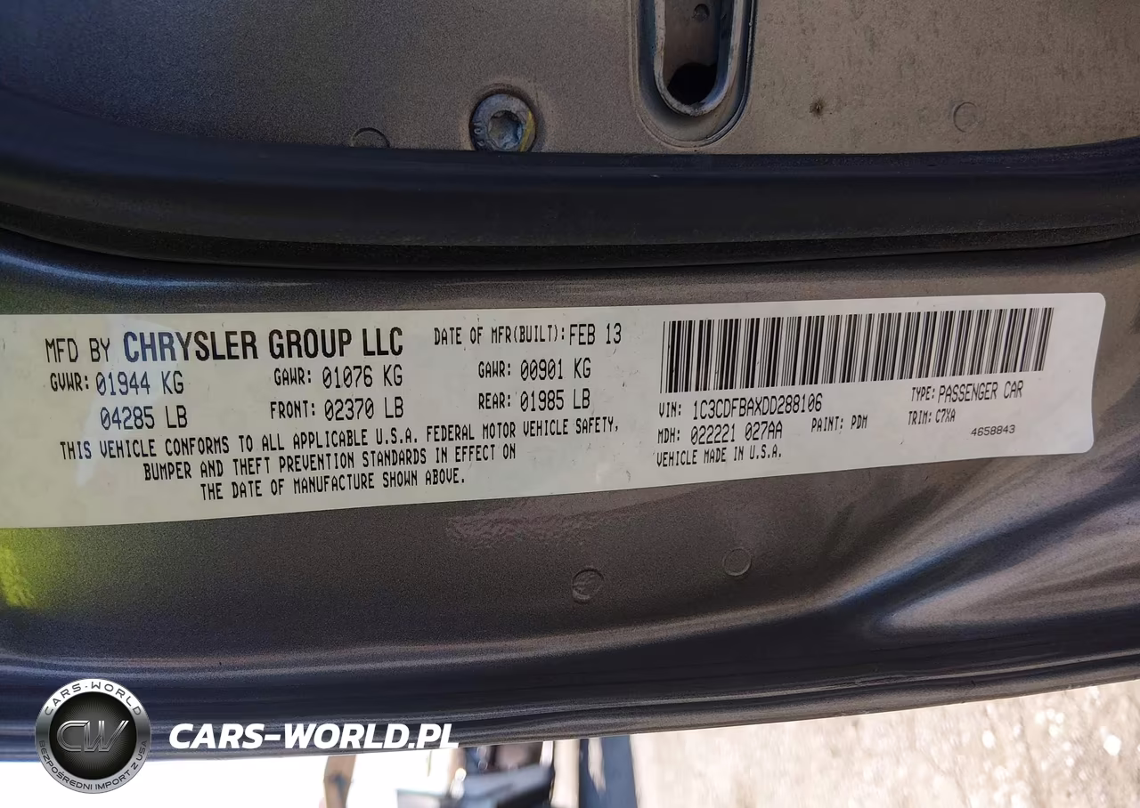 2013 Dodge Dart Sxt VIN:1C3CDFBAXDD288106 - 9