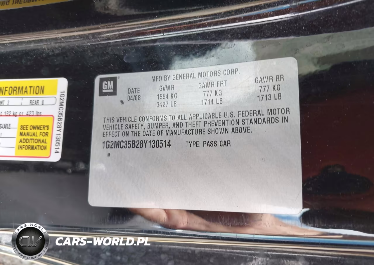 2008 Pontiac Solstice VIN:1G2MC35B28Y130514 - 9