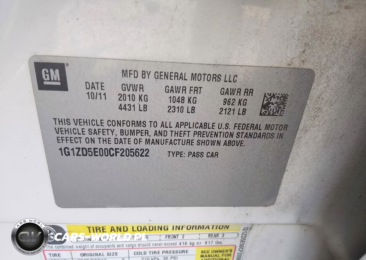 2012 Chevrolet Malibu 2Lt VIN:1G1ZD5E00CF205622 - 9