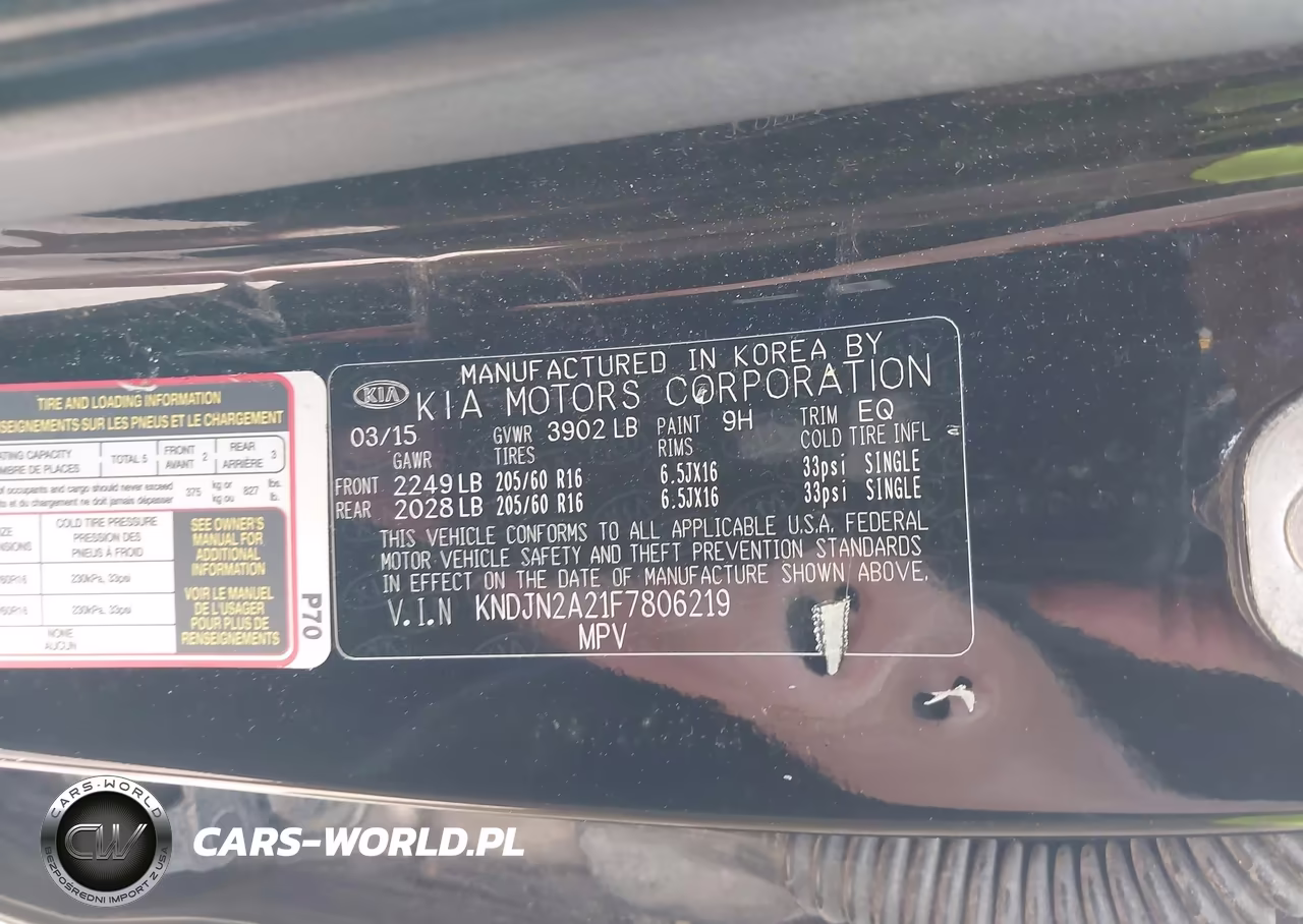 2015 Kia Soul VIN:KNDJN2A21F7806219 - 9