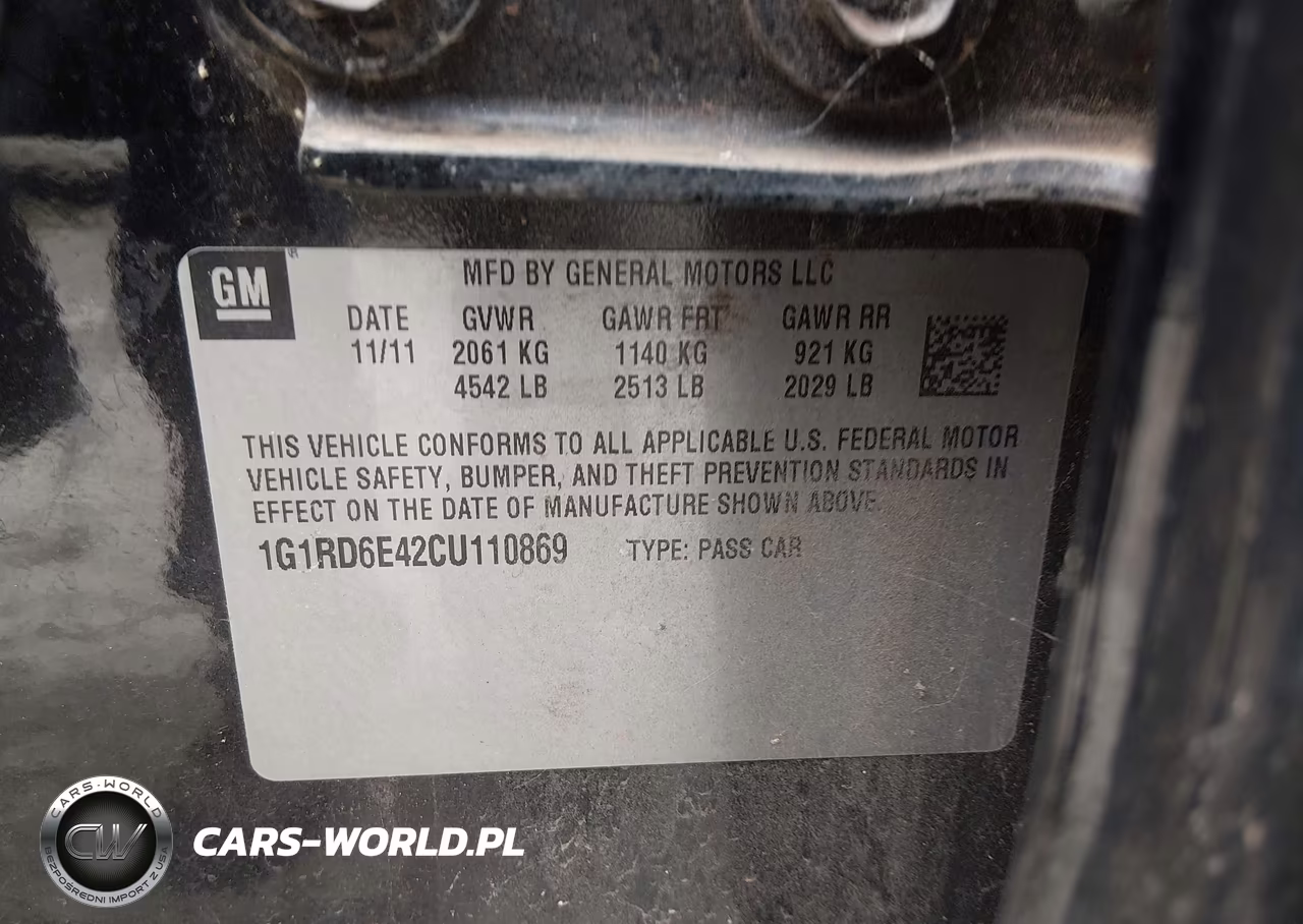 2012 Chevrolet Volt VIN:1G1RD6E42CU110869 - 9