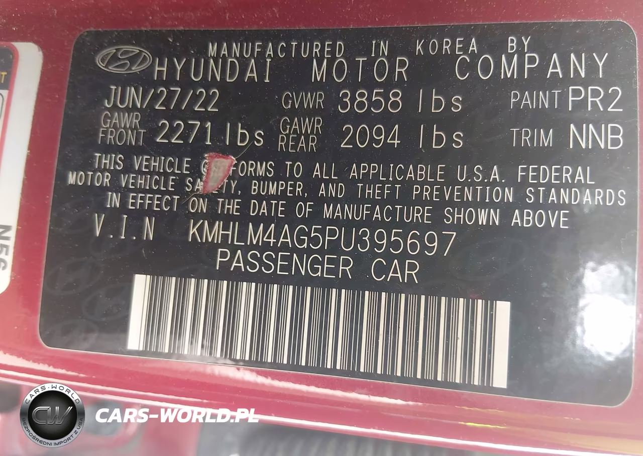 2023 Hyundai Elantra Sel VIN:KMHLM4AG5PU395697 - 9