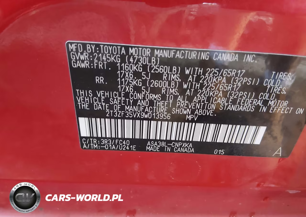 2009 Toyota Rav4 VIN:2T3ZF35VX9W013956 - 9
