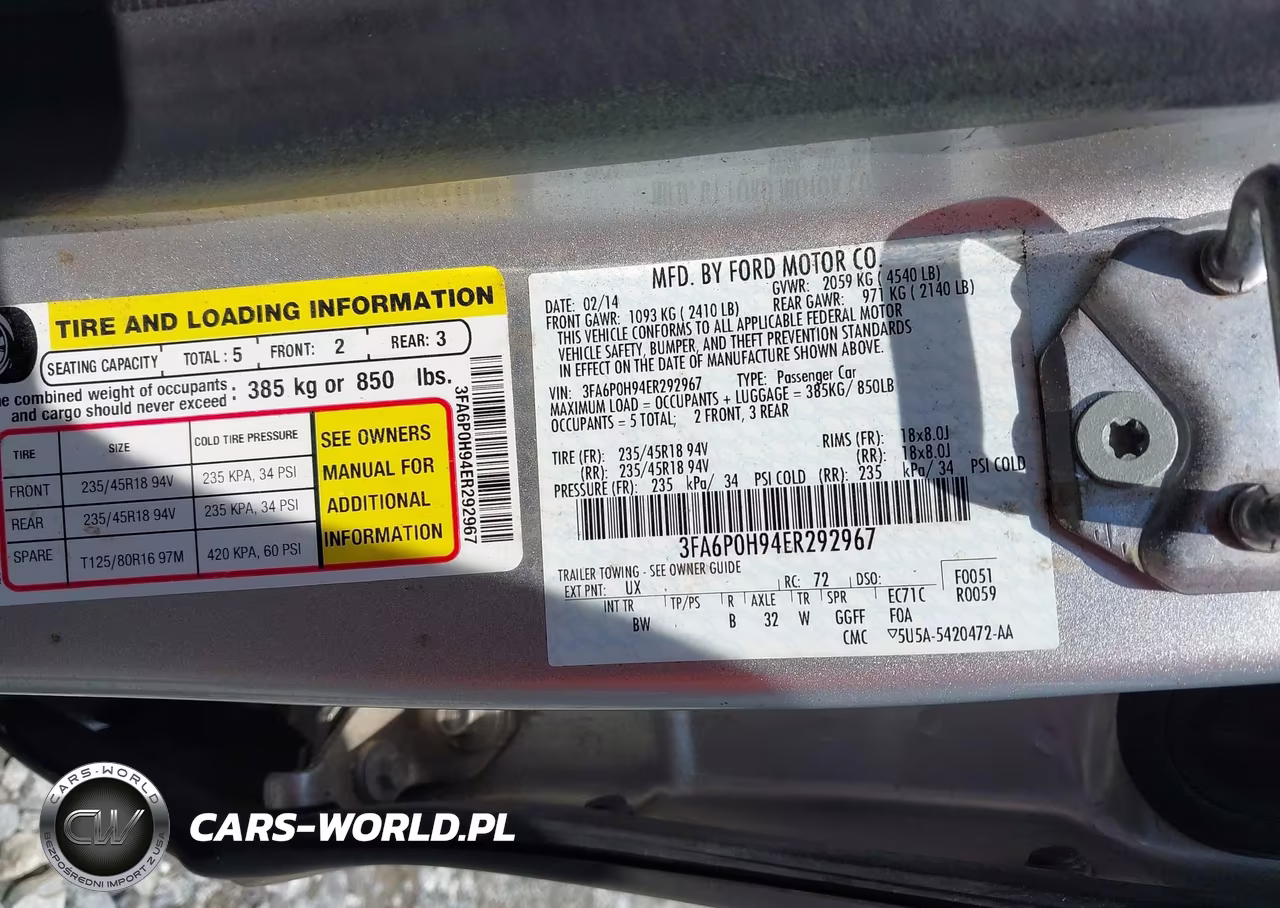 2014 Ford Fusion Se VIN:3FA6P0H94ER292967 - 9