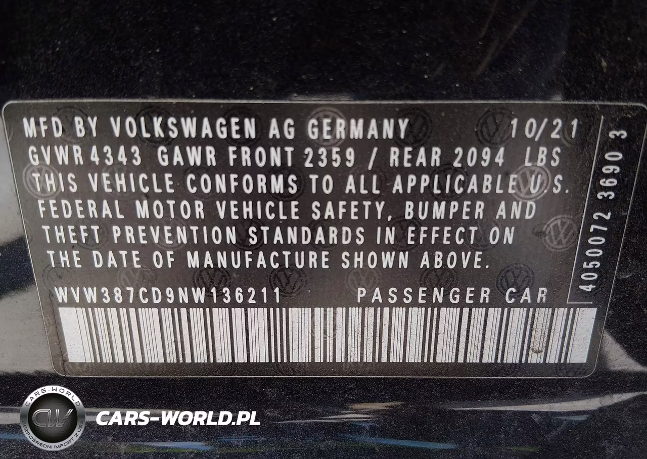 2022 Volkswagen Golf Gti 2.0T Se VIN:WVW387CD9NW136211 - 9