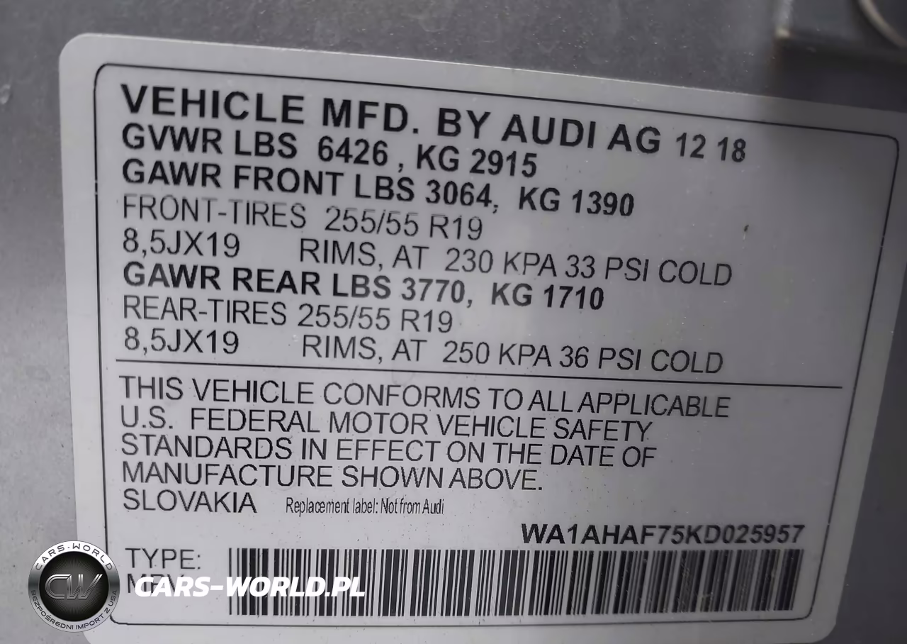 2019 Audi Q7 45 Premium-45 Se Premium VIN:WA1AHAF75KD025957 - 9
