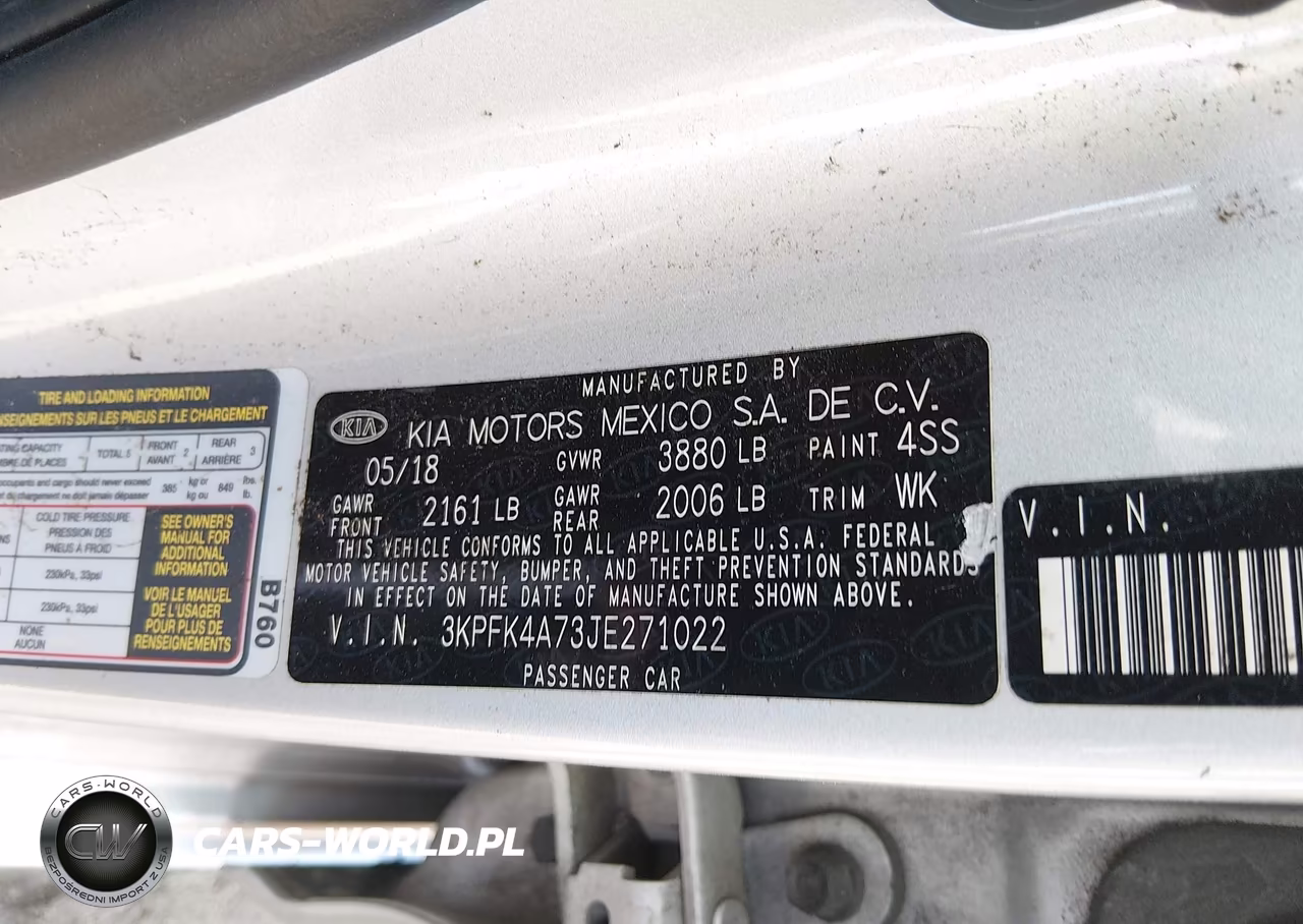2018 Kia Forte Lx VIN:3KPFK4A73JE271022 - 9