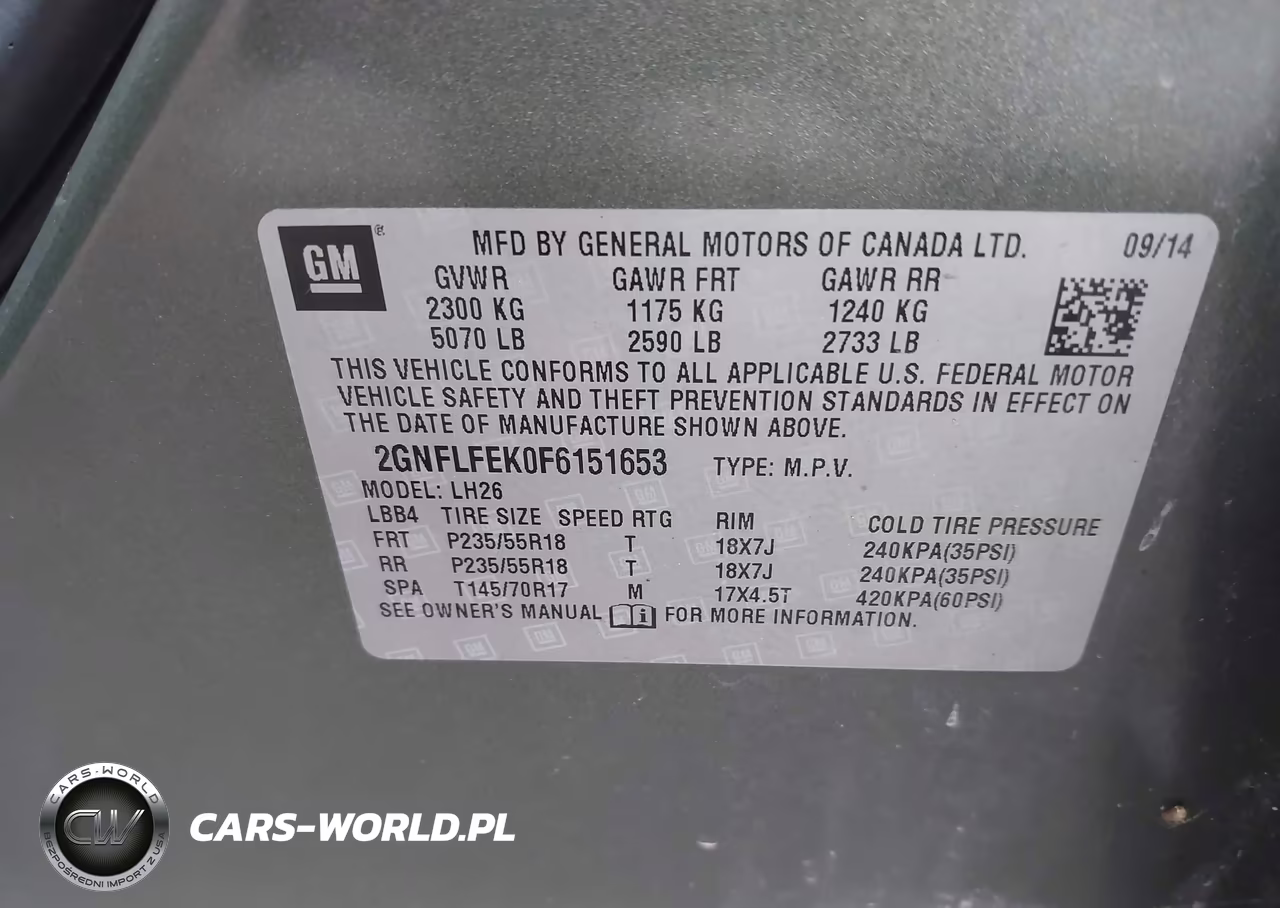 2015 Chevrolet Equinox Lt VIN:2GNFLFEK0F6151653 - 9