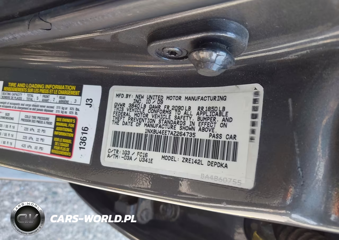 2010 Toyota Corolla Le VIN:1NXBU4EE7AZ264735 - 9