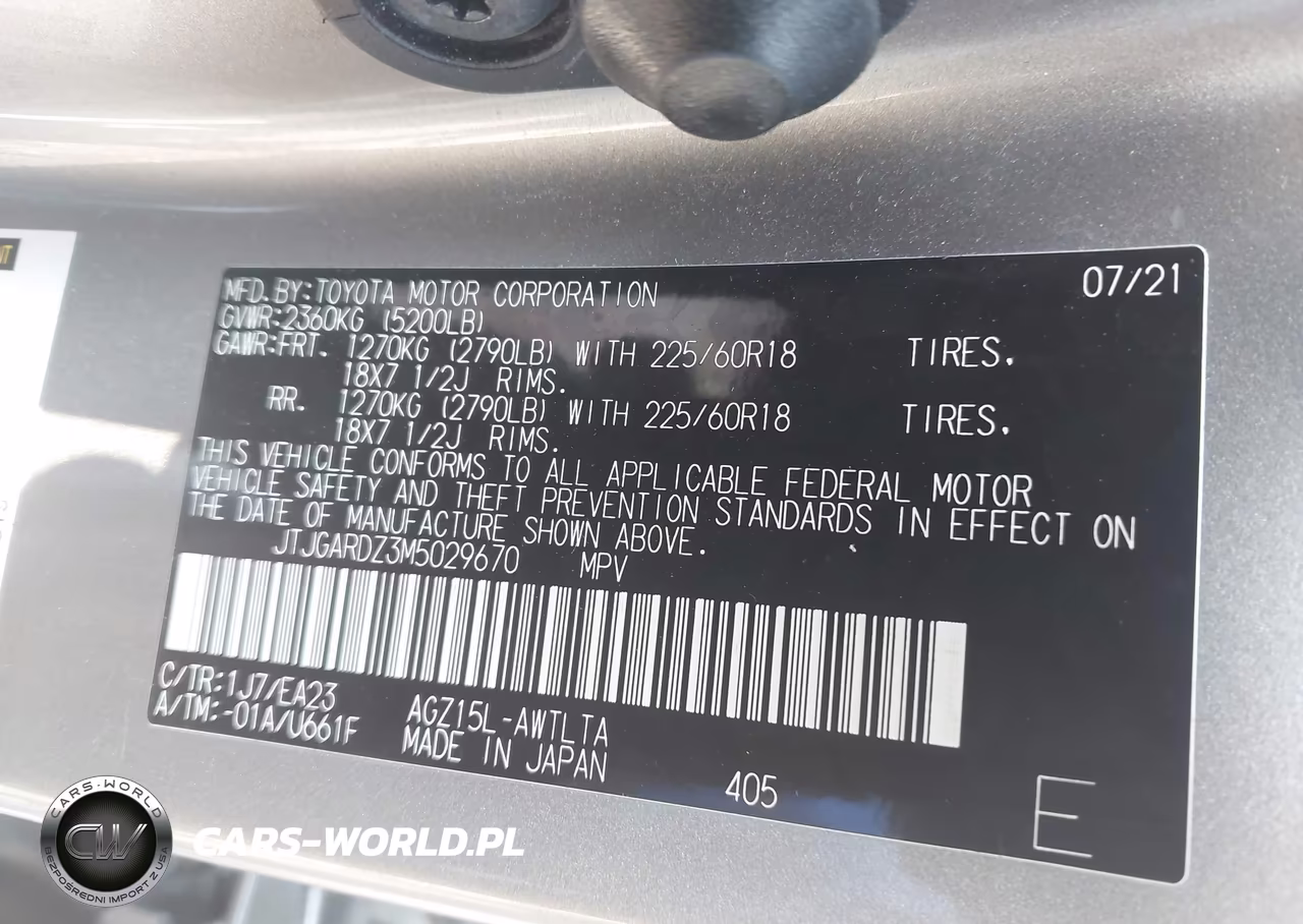 2021 Lexus Nx 300 VIN:JTJGARDZ3M5029670 - 9