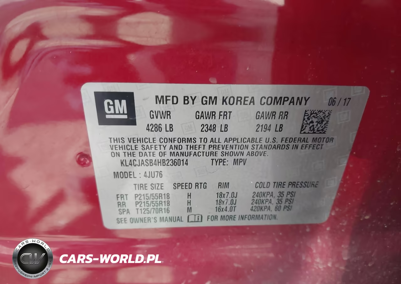 2017 Buick Encore Preferred VIN:KL4CJASB4HB236014 - 9