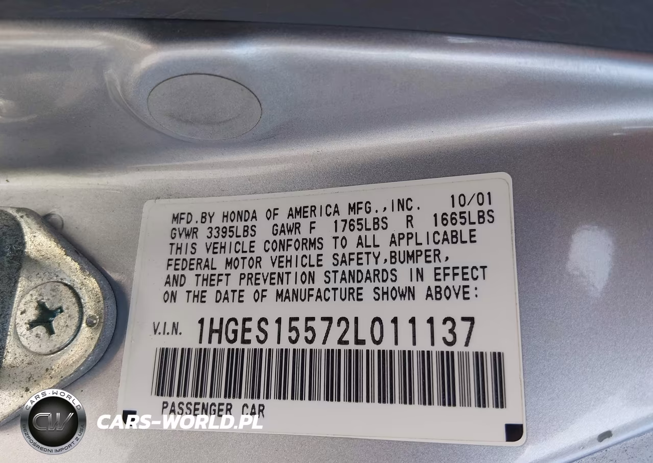 2002 Honda Civic Lx VIN:1HGES15572L011137 - 9