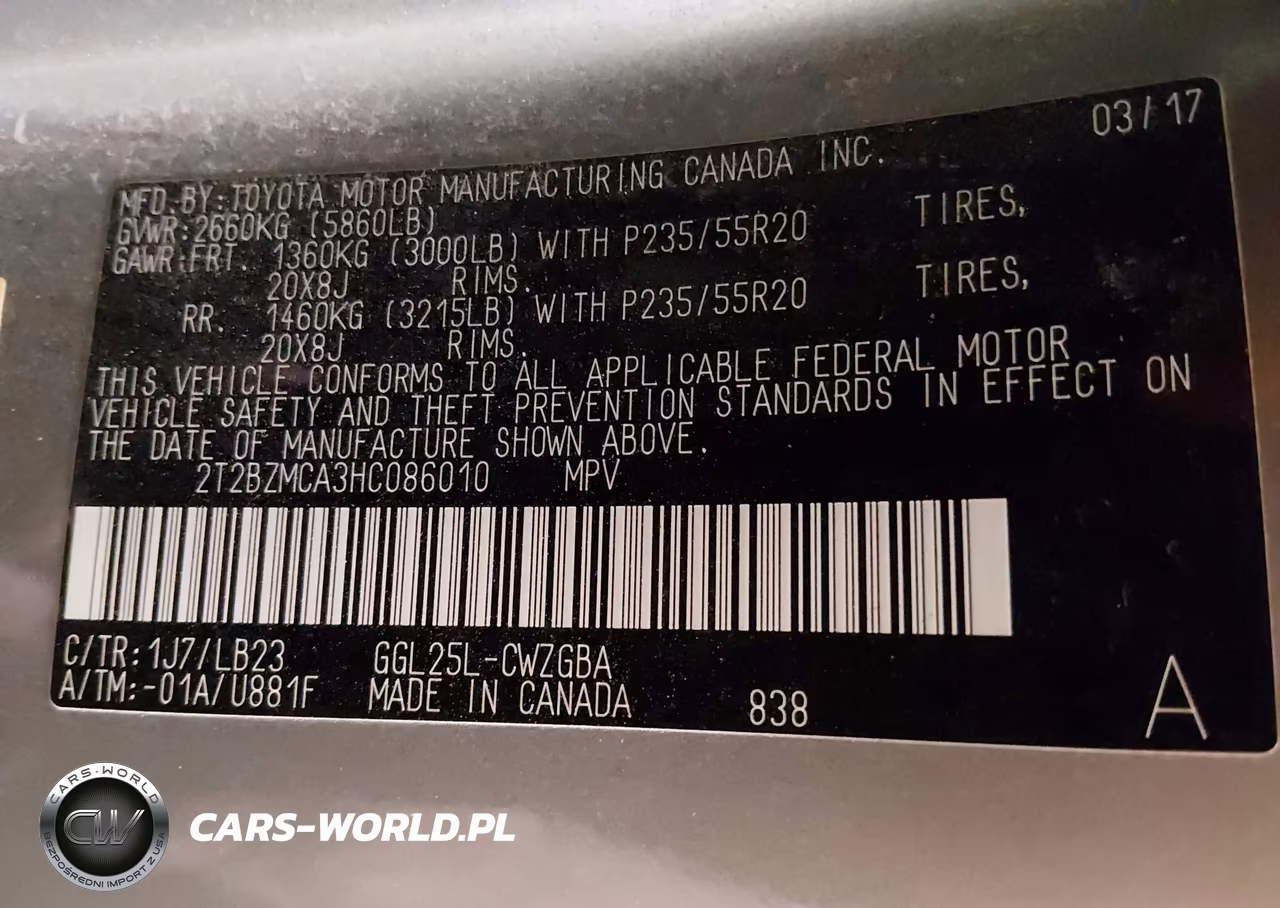 2017 Lexus Rx 350 VIN:2T2BZMCA3HC086010 - 9