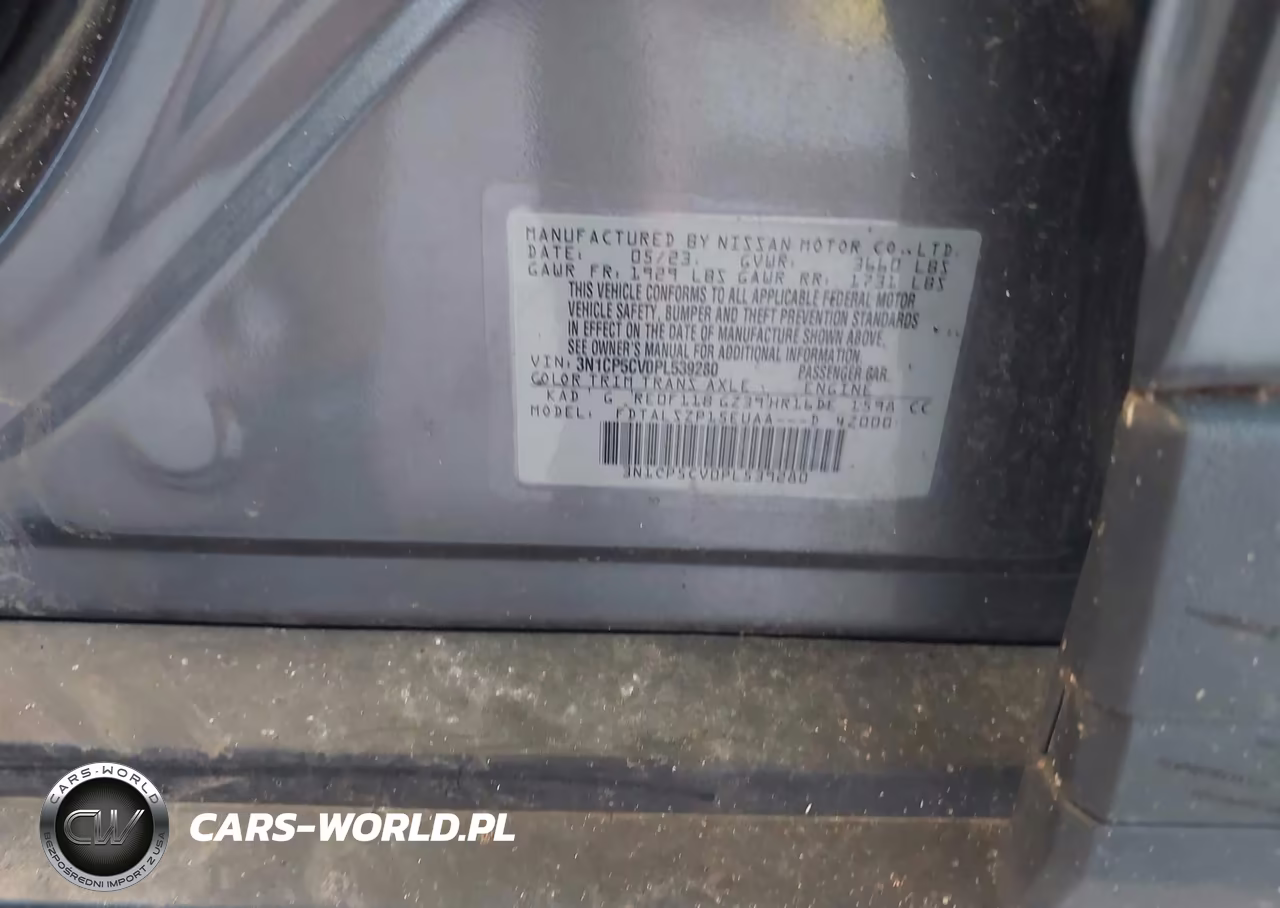 2023 Nissan Kicks Sv Xtronic Cvt VIN:3N1CP5CV0PL539280 - 9