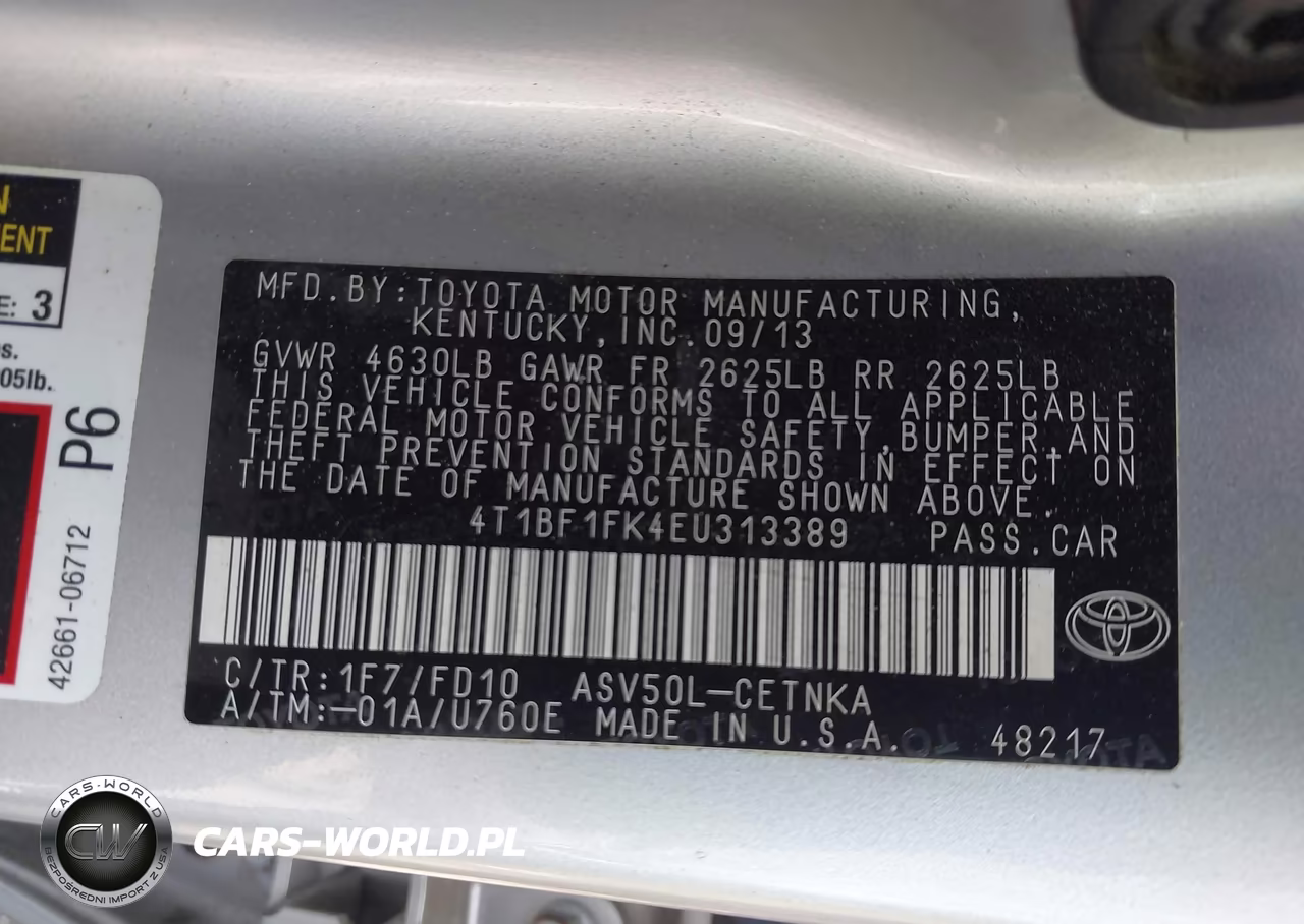 2014 Toyota Camry Le VIN:4T1BF1FK4EU313389 - 9