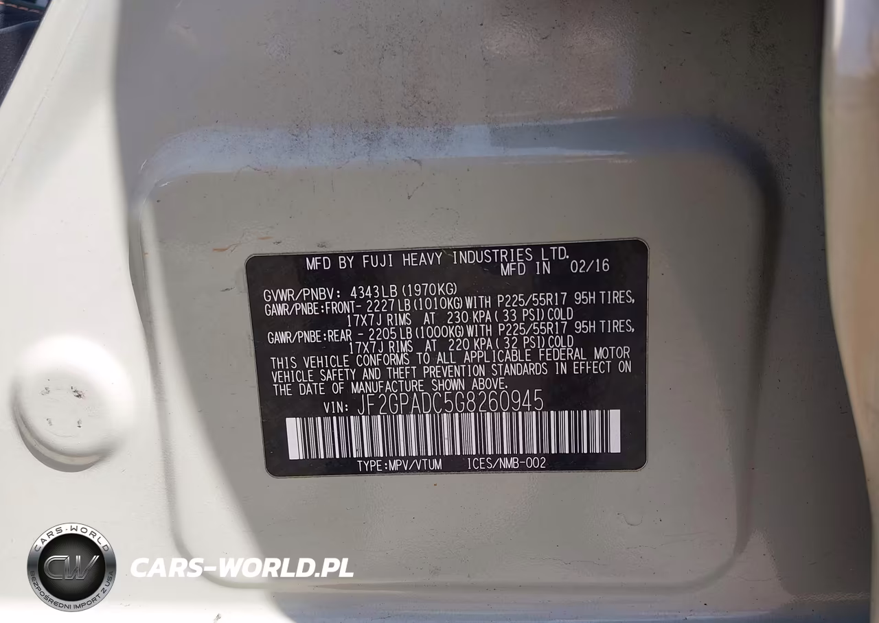 2016 Subaru Crosstrek 2.0I Premium VIN:JF2GPADC5G8260945 - 9