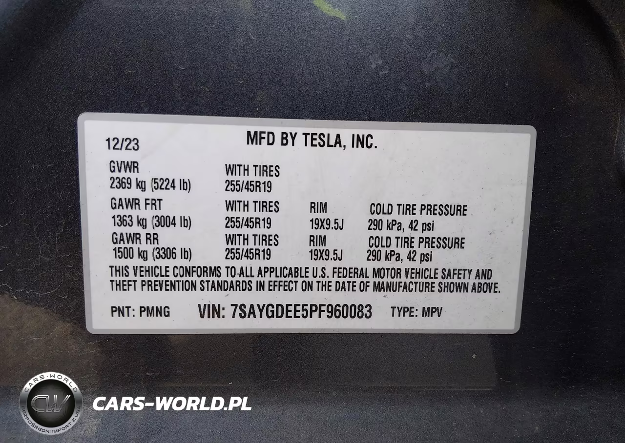 2023 Tesla Model Y Awd-Long Range Dual Motor All-Wheel Drive VIN:7SAYGDEE5PF960083 - 9