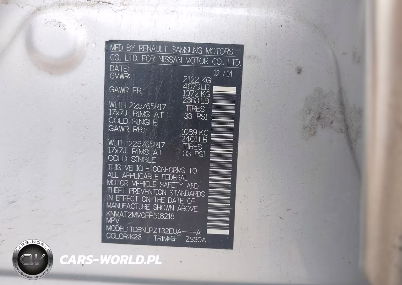 2015 Nissan Rogue S VIN:KNMAT2MV0FP518218 - 9