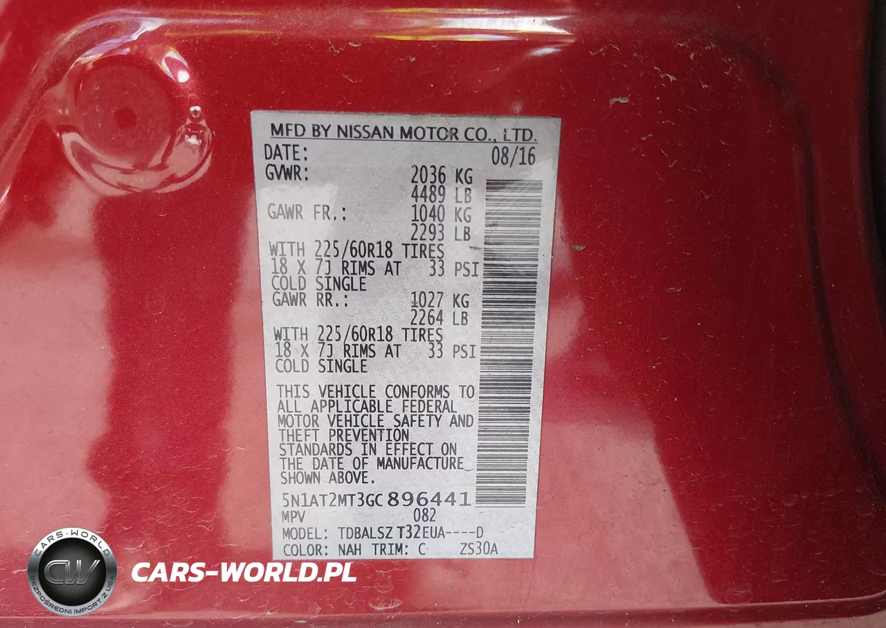 2016 Nissan Rogue Sl VIN:5N1AT2MT3GC896441 - 9