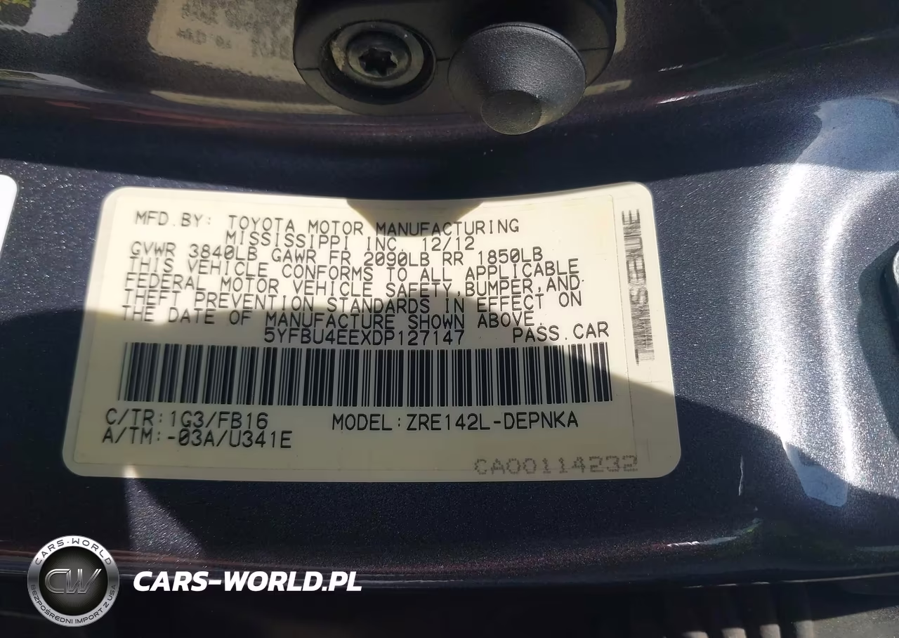 2013 Toyota Corolla Le VIN:5YFBU4EEXDP127147 - 9