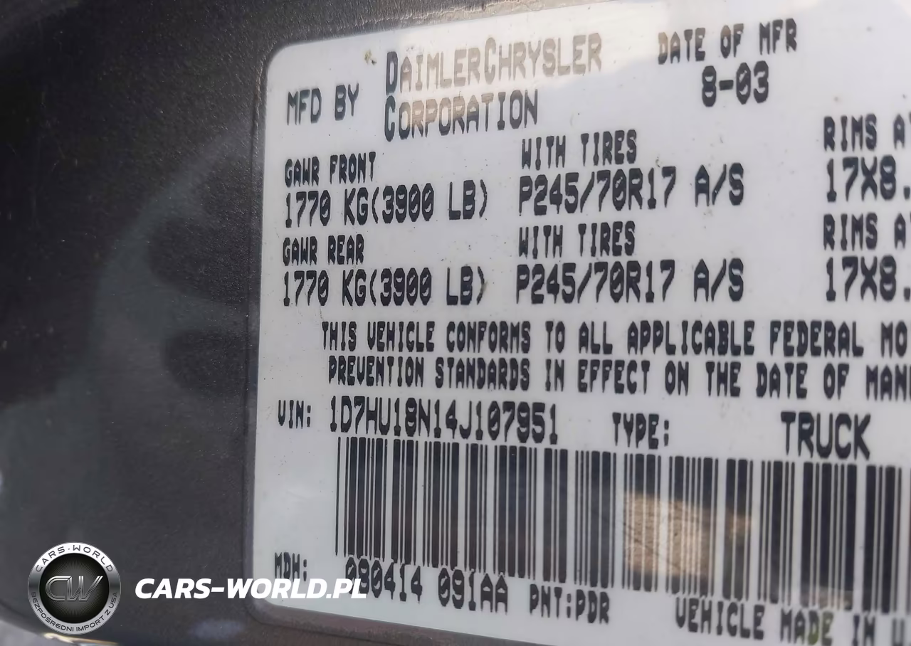 2004 Dodge Ram 1500 Slt-Laramie VIN:1D7HU18N14J107951 - 9