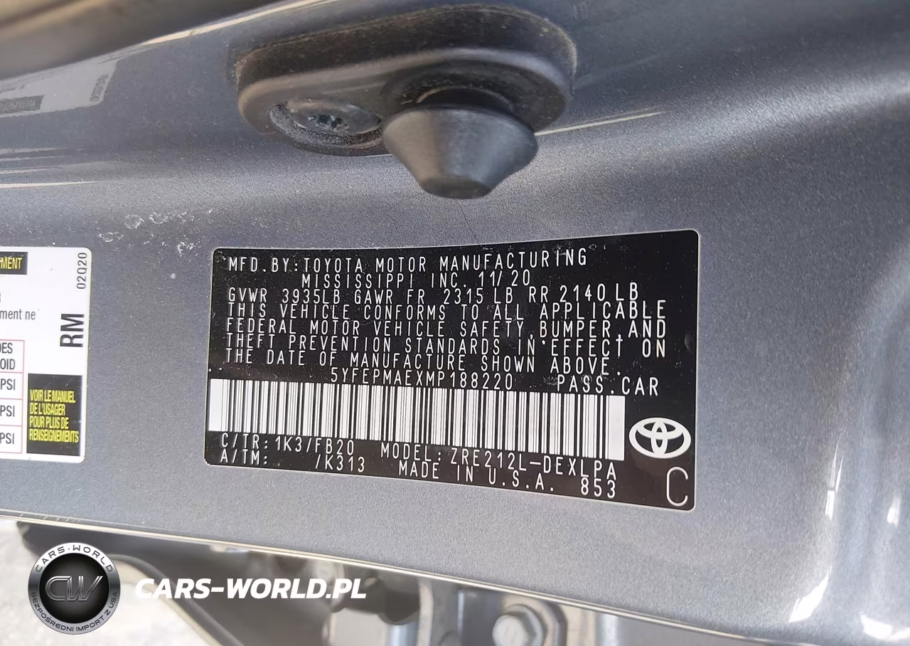 2021 Toyota Corolla Le VIN:5YFEPMAEXMP188220 - 9