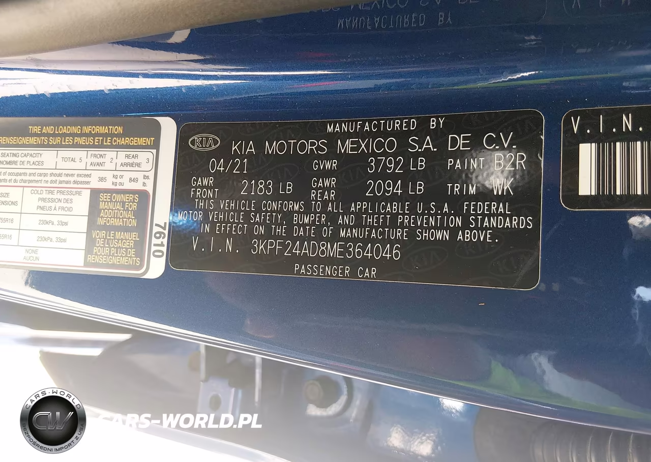 2021 Kia Forte Lxs VIN:3KPF24AD8ME364046 - 9