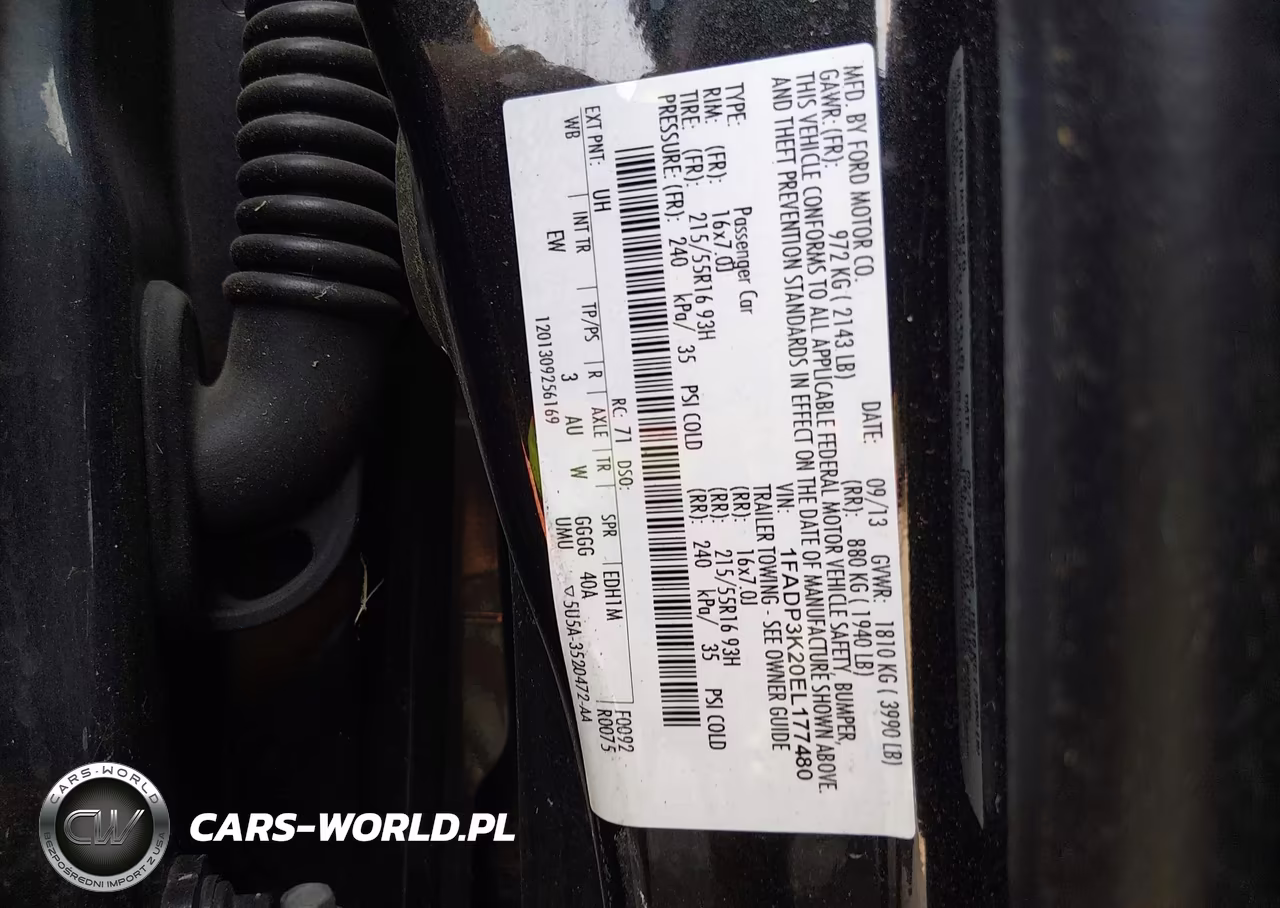 2014 Ford Focus Se VIN:1FADP3K20EL177480 - 9