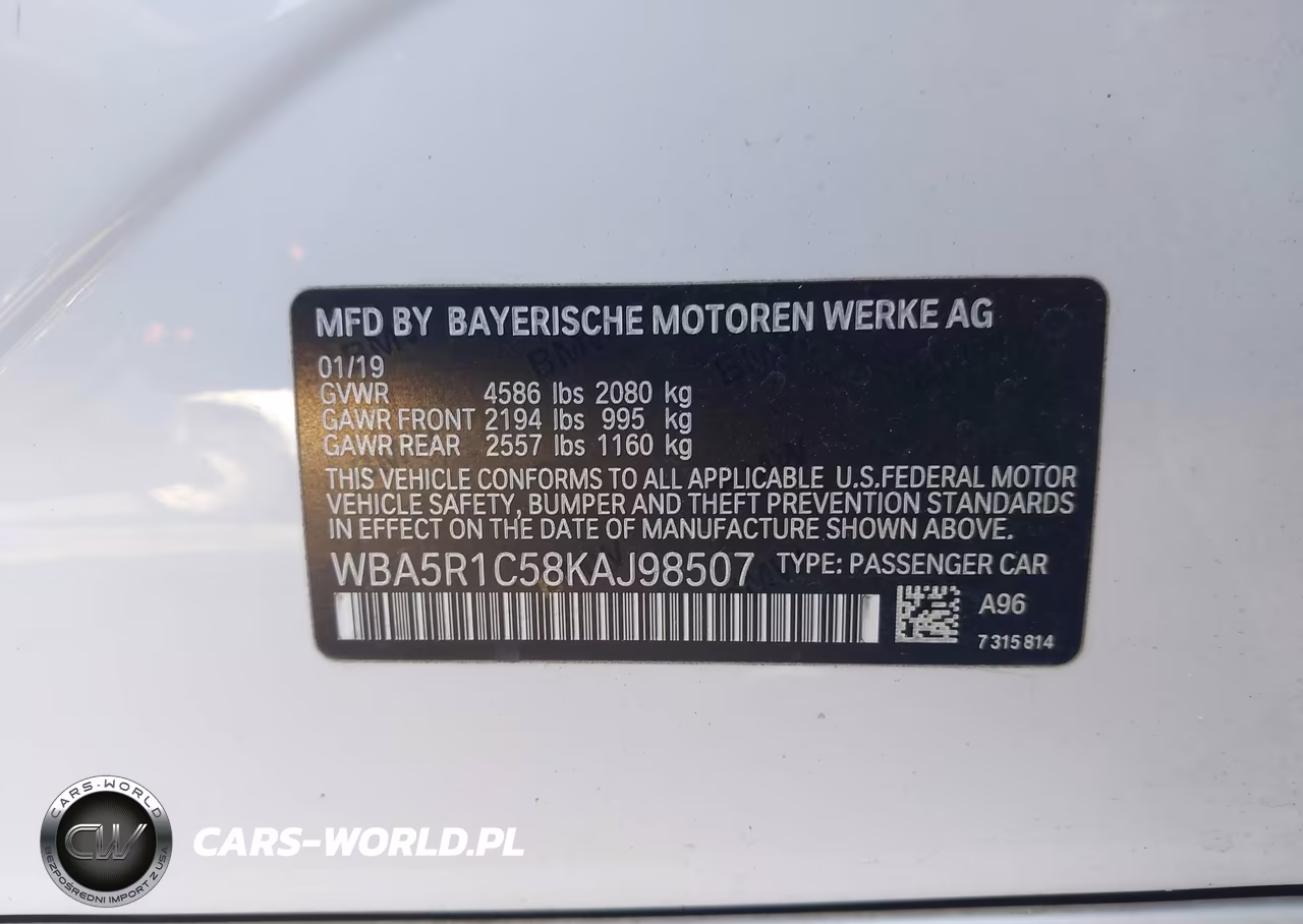 2019 BMW 330I VIN:WBA5R1C58KAJ98507 - 9