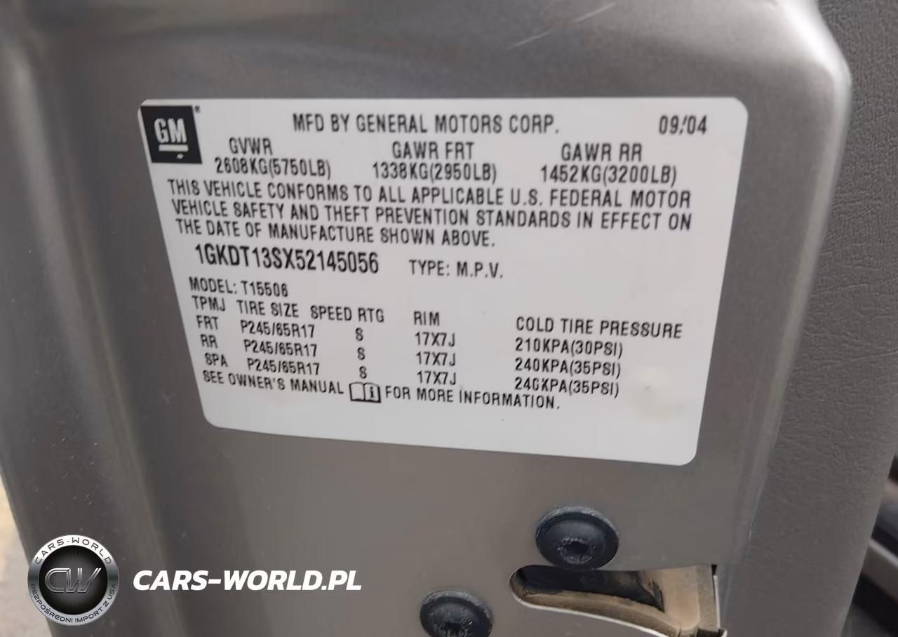 2005 GMC Envoy Sle VIN:1GKDT13SX52145056 - 9