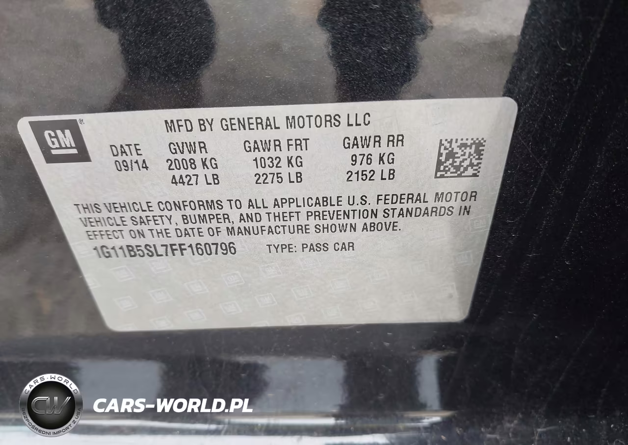 2015 Chevrolet Malibu Ls VIN:1G11B5SL7FF160796 - 9