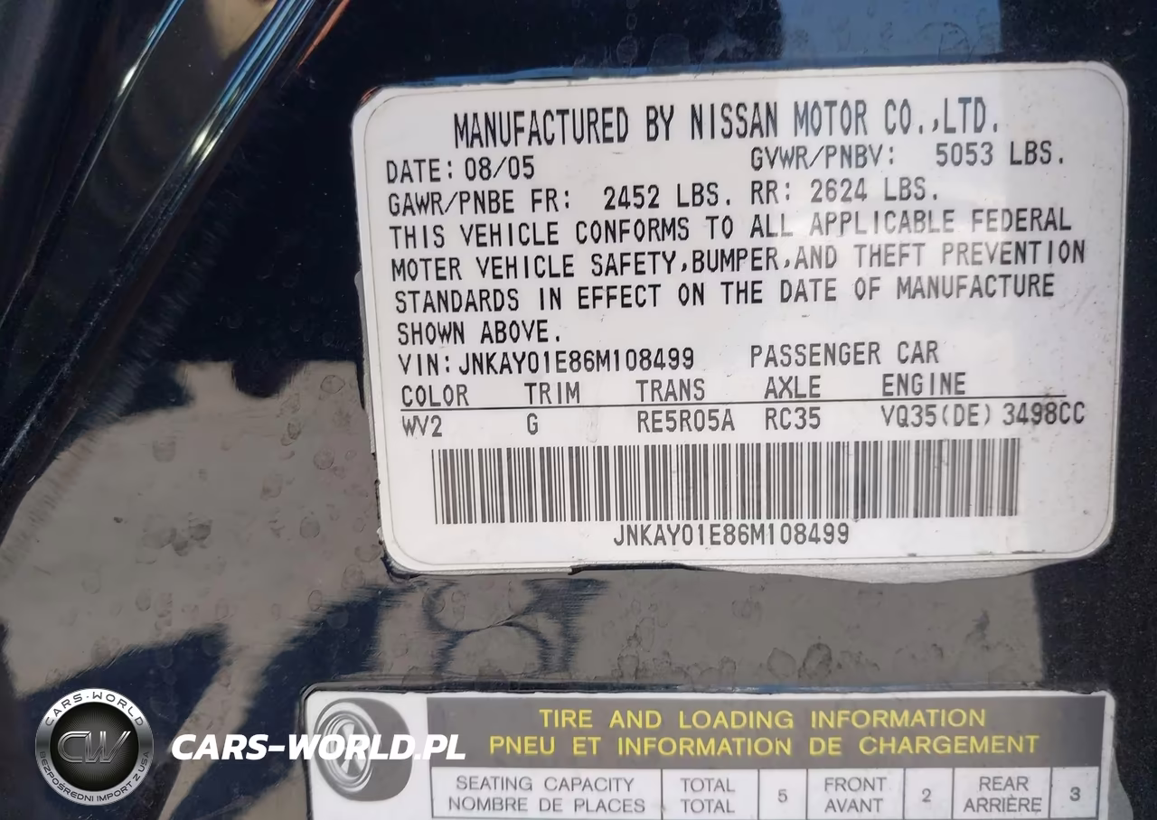 2006 Infiniti M35 Sport VIN:JNKAY01E86M108499 - 9