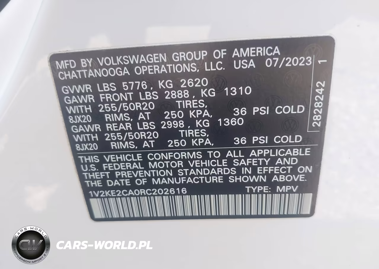 2024 Volkswagen Atlas Cross Sport 2.0T Se W-Technology VIN:1V2KE2CA0RC202616 - 9